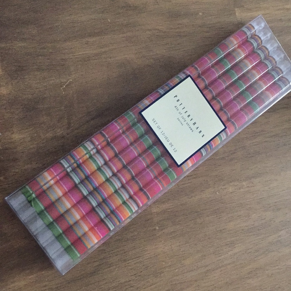 Pottery Barn reusable straws
